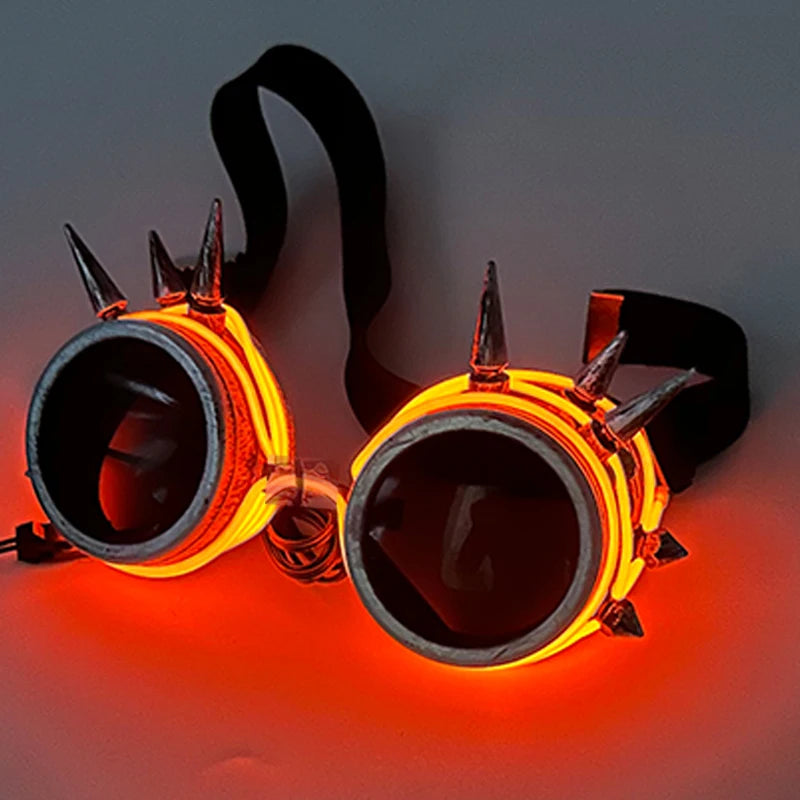lunettes steampunk LED