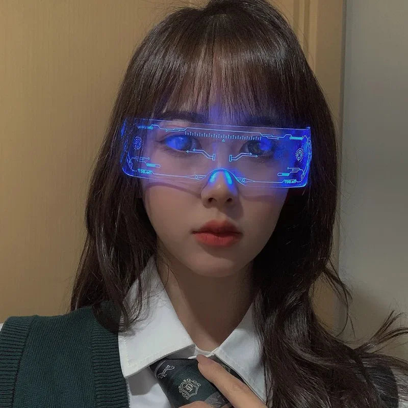 Lunettes LED Cyberpunk