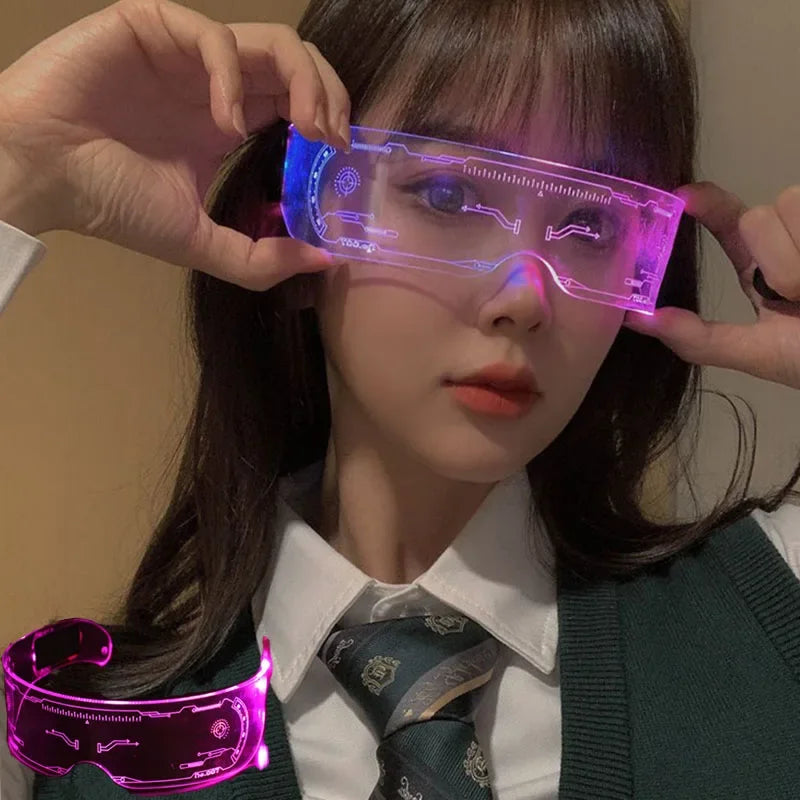 Lunettes LED Cyberpunk