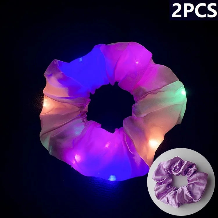 Élastiques à cheveux LED