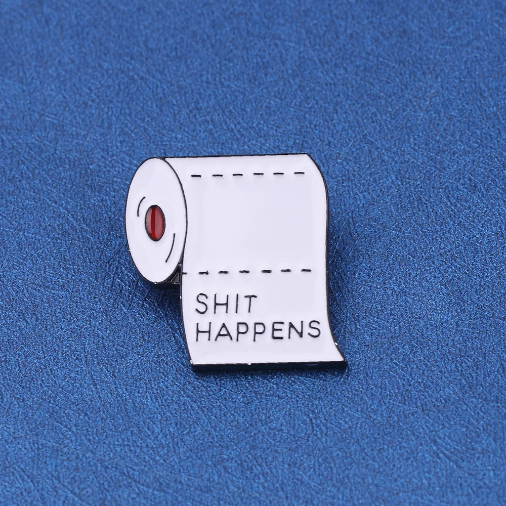 White Toilet Paper Pins