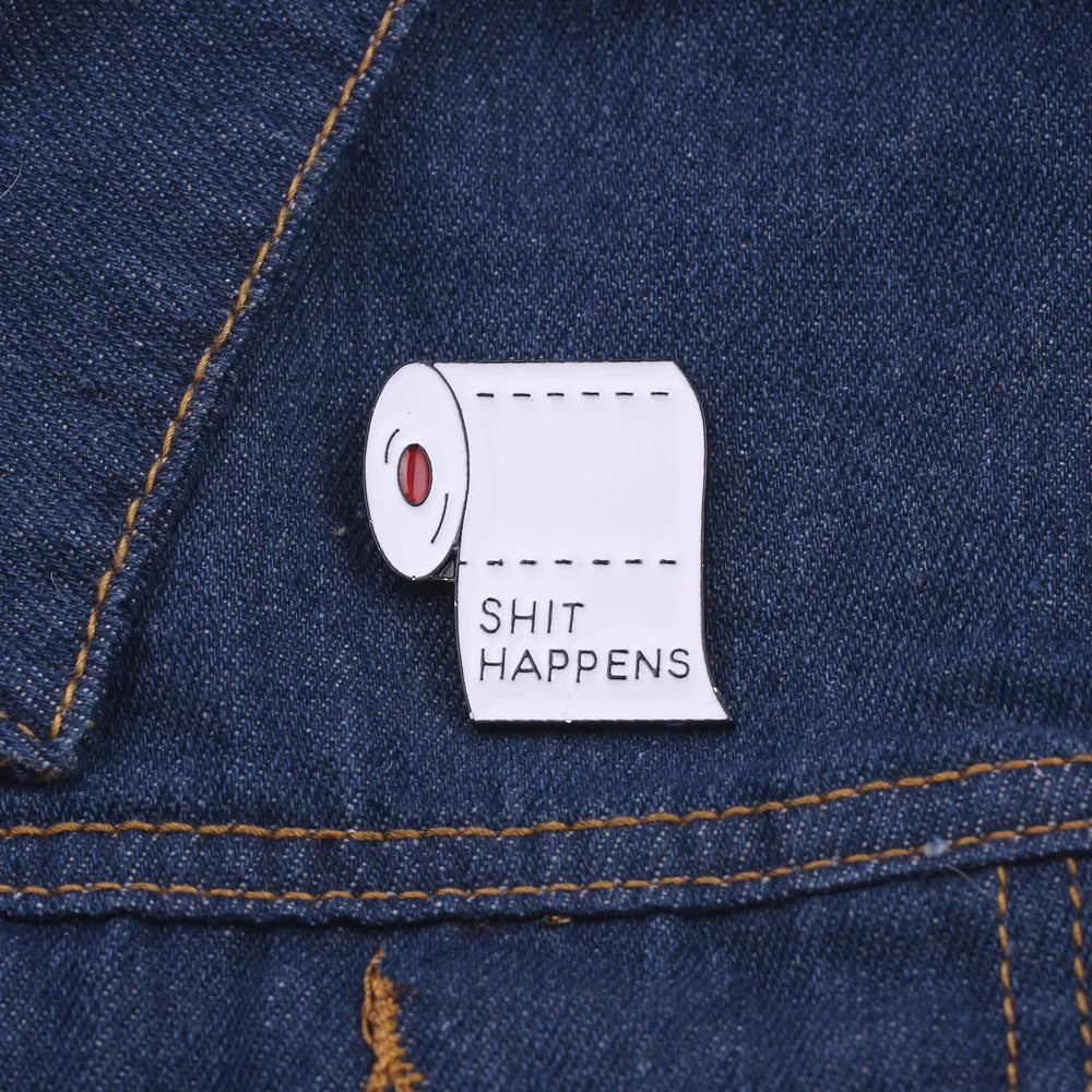 White Toilet Paper Pins