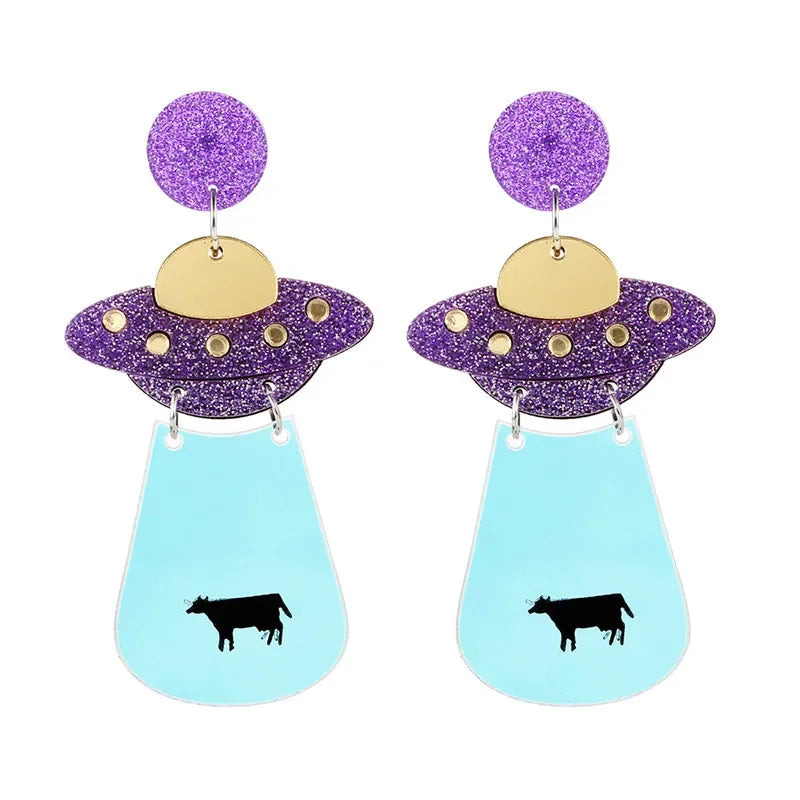 Boucles d'oreilles Alien
