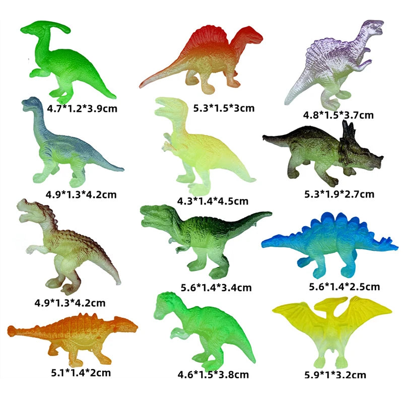 Figurines Dinosaures Fluorescents