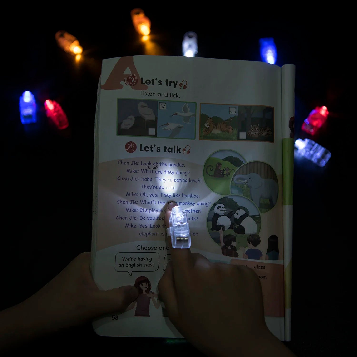 Lumières LED pour doigts