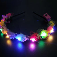 LED Light Flower Crowns