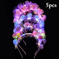 Couronnes de fleurs LED