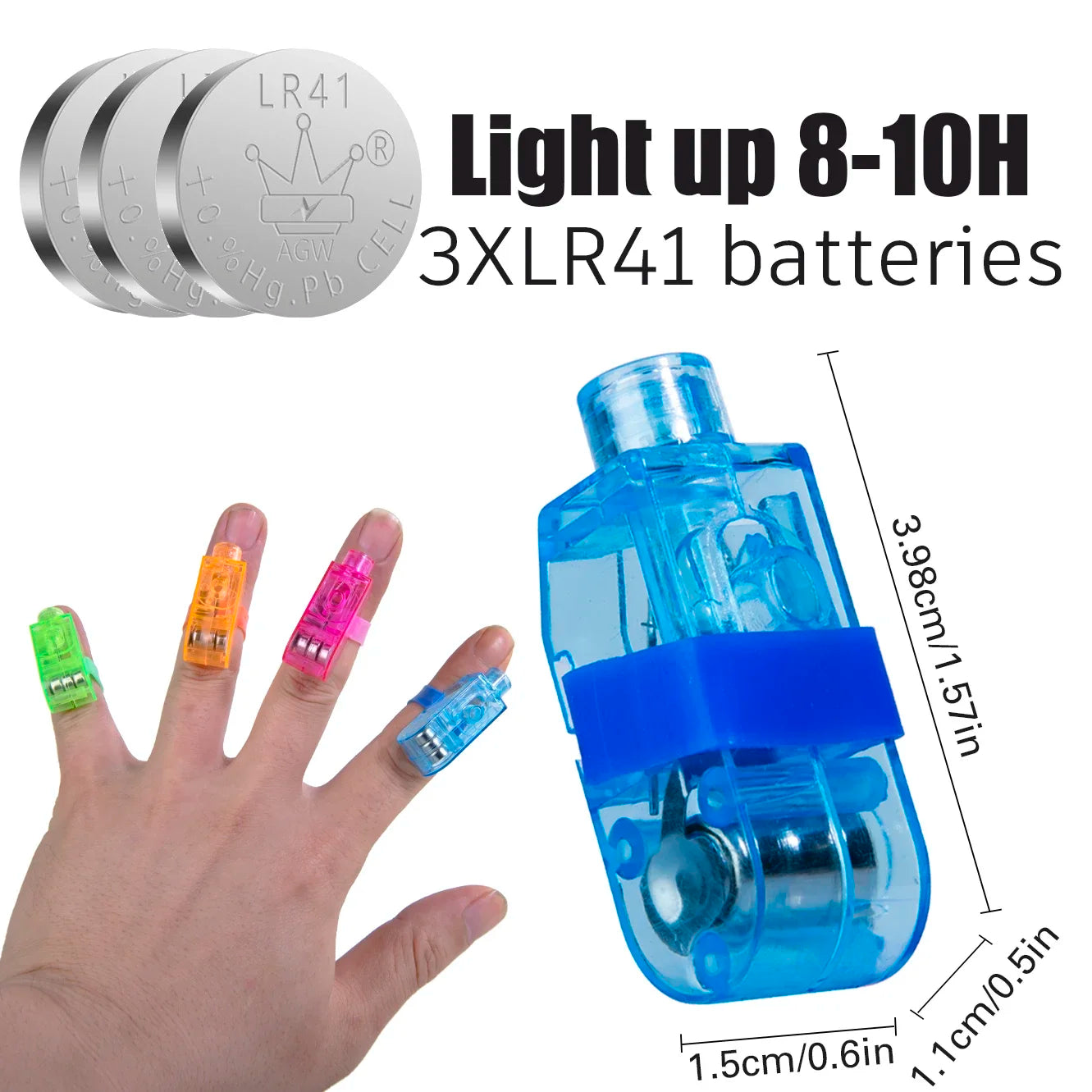 Lumières LED pour doigts