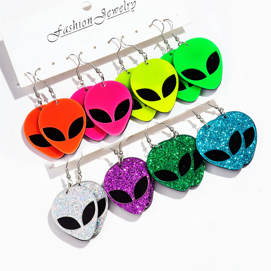 Boucles d'oreilles Alien
