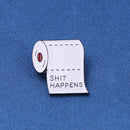 White Toilet Paper Pins