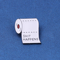 White Toilet Paper Pins