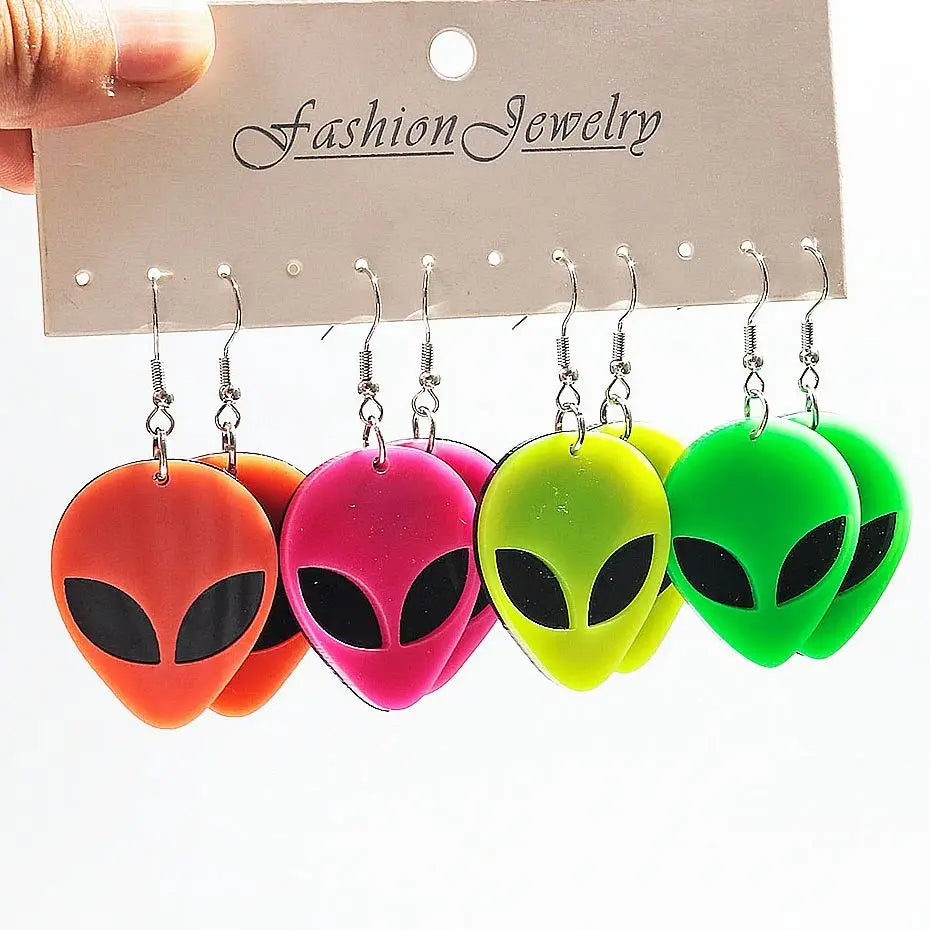Boucles d'oreilles Alien