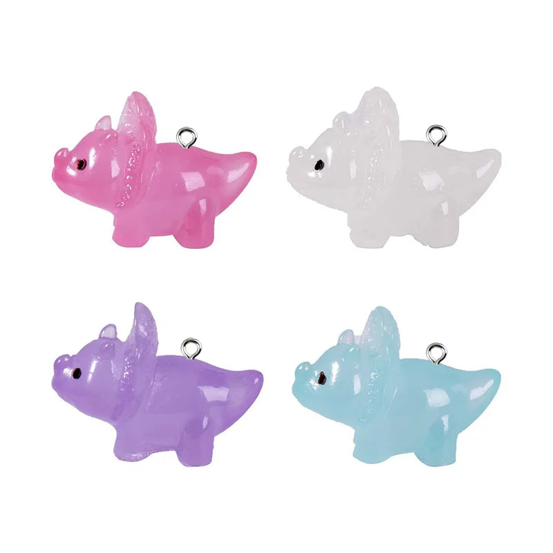 Pendentifs dinosaure phosphorescents
