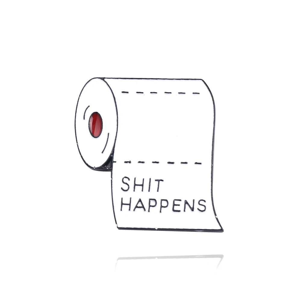 White Toilet Paper Pins