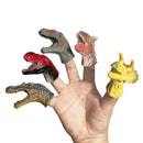 Lot de marionnettes de dinosaures en caoutchouc pour doigts