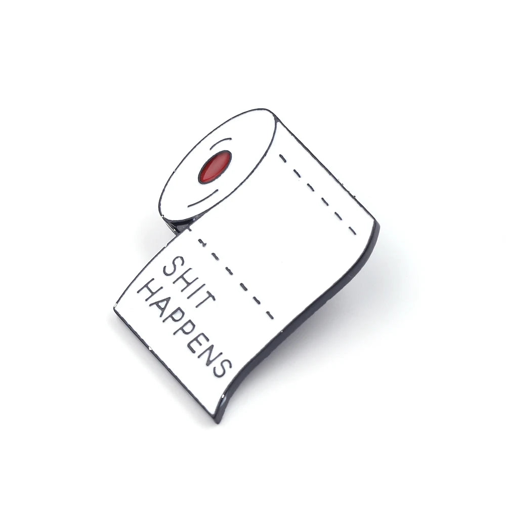 White Toilet Paper Pins
