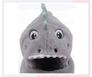 Chapeau en peluche et gants de dinosaure
