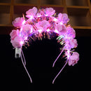 Couronnes de fleurs LED