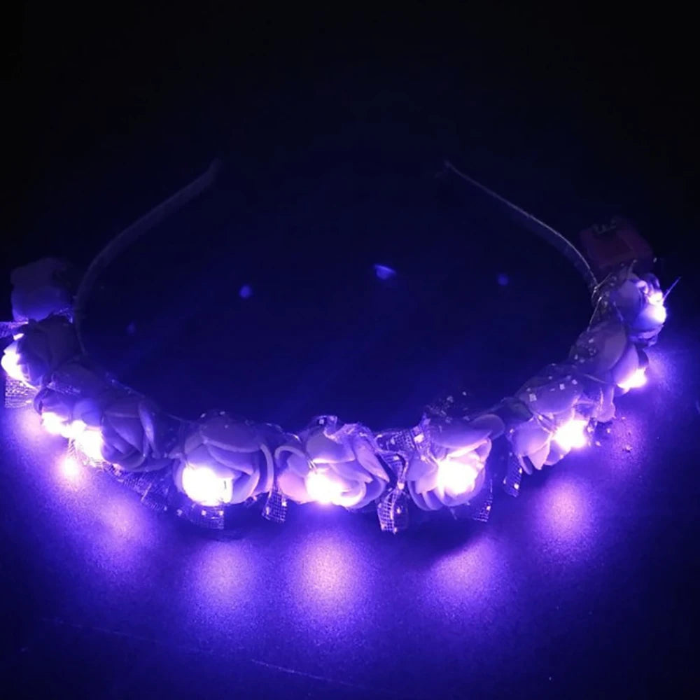 LED Light Flower Crowns