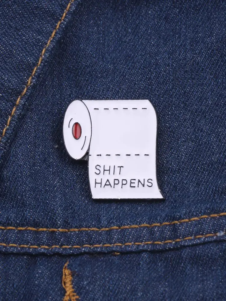 White Toilet Paper Pins