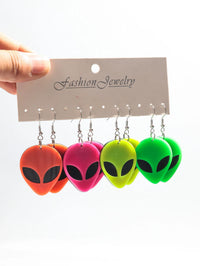 Boucles d'oreilles Alien