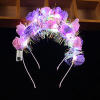 Couronnes de fleurs LED