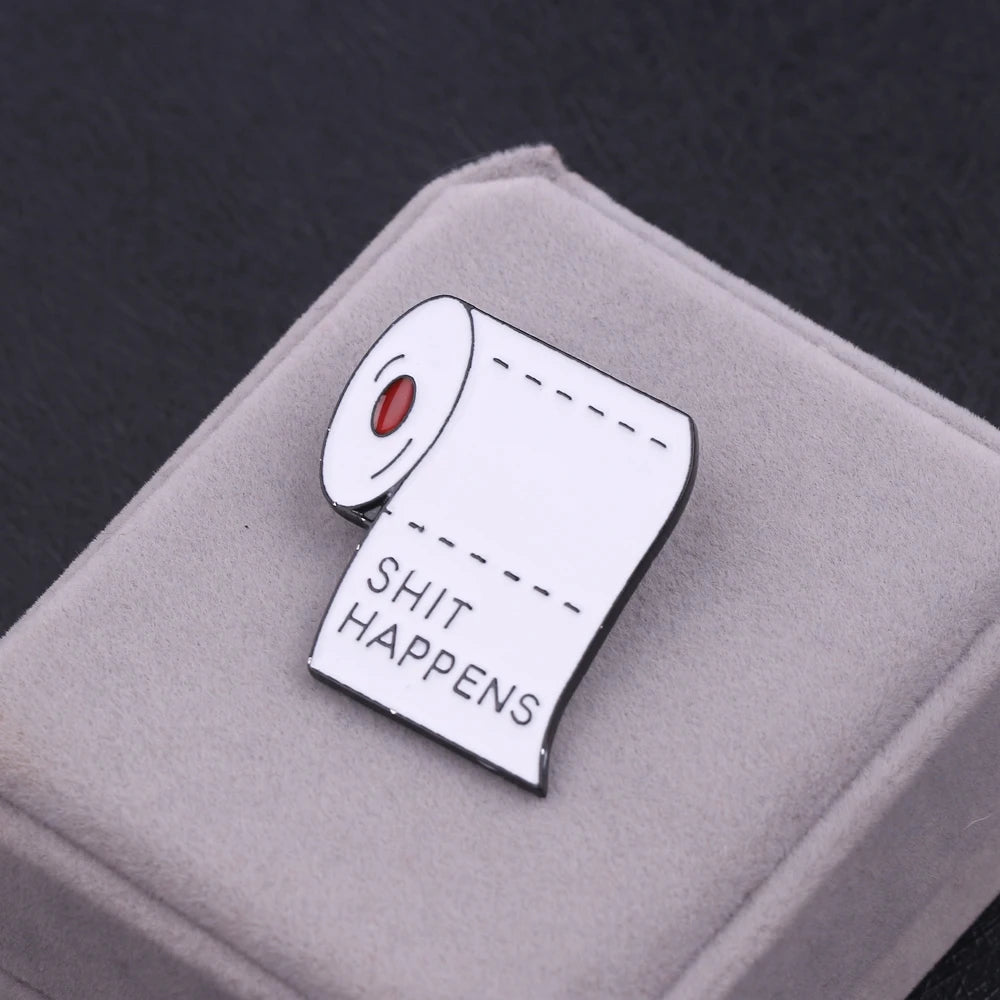 White Toilet Paper Pins