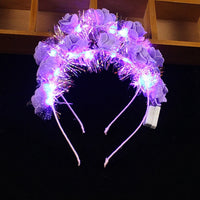 Couronnes de fleurs LED